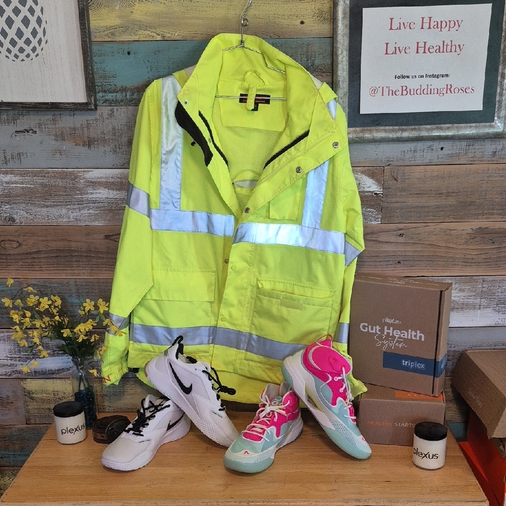 Neon Yellow Reflective Jacket